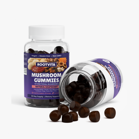 Rootvita Mushroom Extract Complex Gummies 10:1 fruiting body extract