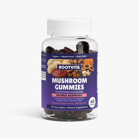 Rootvita Reishi Mushroom Extract Complex Gummies bottle