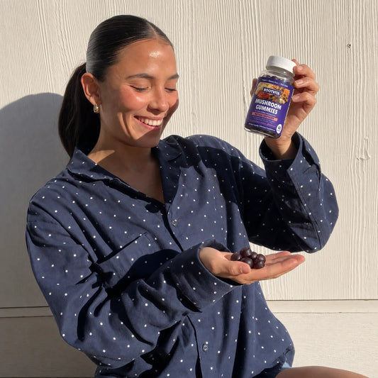 Rootvita Mushroom Gummies vs coffee energy comparison