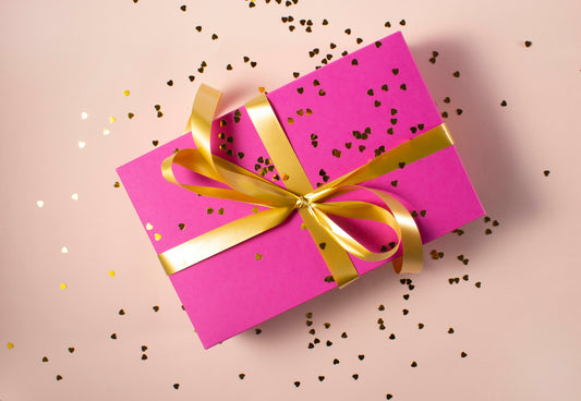 Wrapped gift box - mushroom gummies as a wellness gift